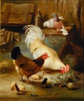 unknow artist Poultry 091 China oil painting art